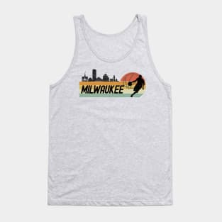 Basketball Fans Milwaukee Cityscape Tank Top